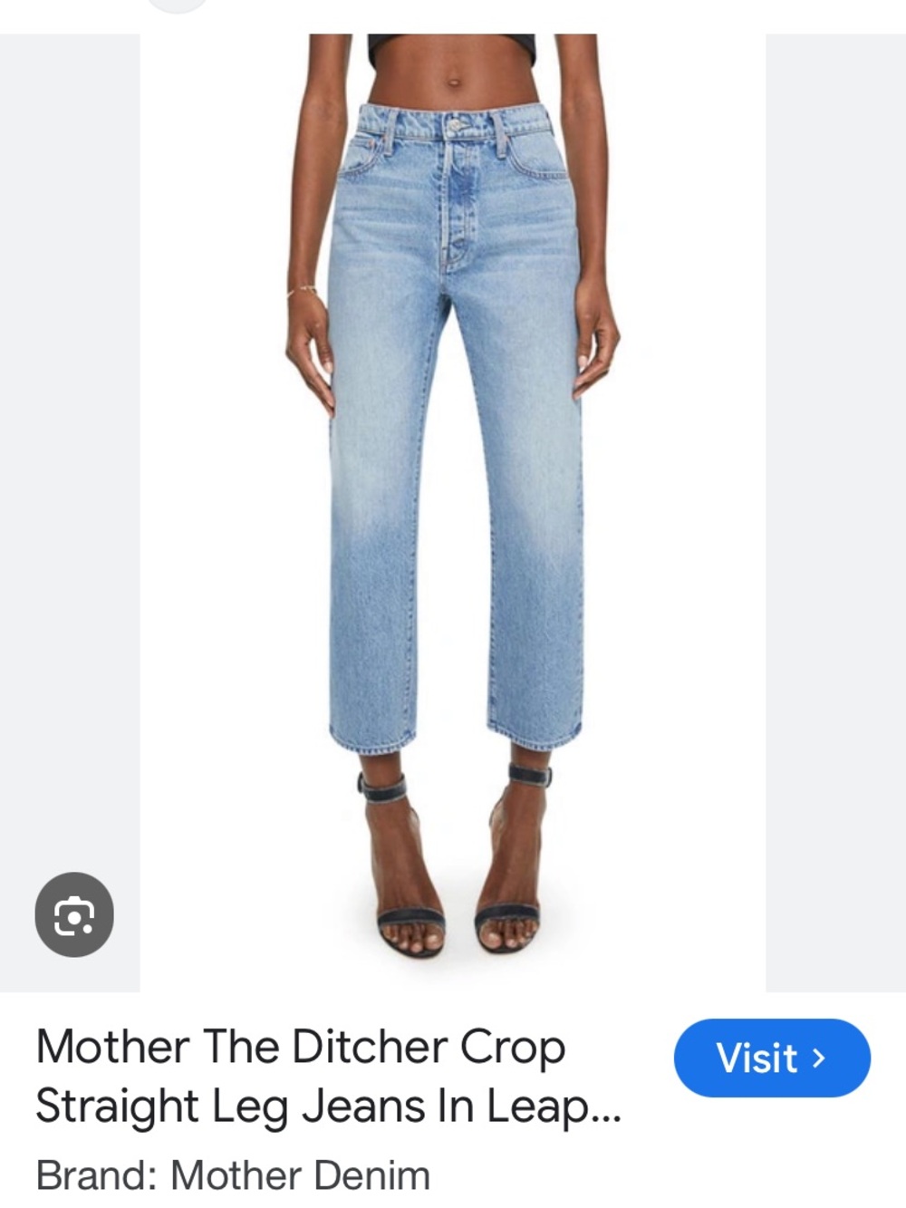 MOTHER the ditcher crop in leap at the chance size 32